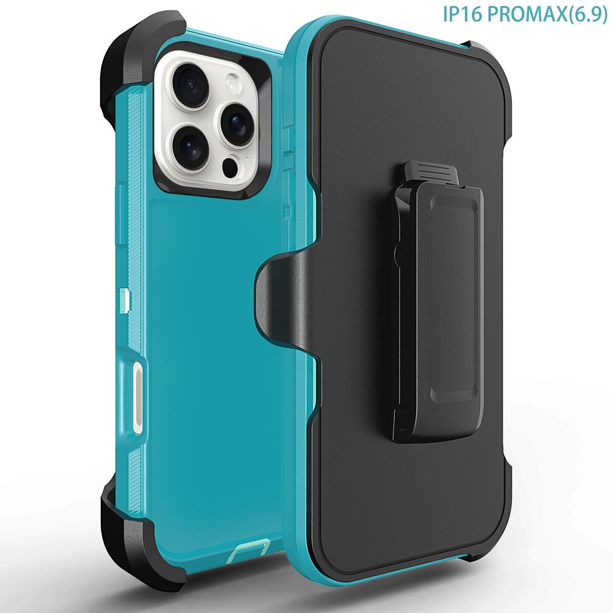 Essential phone case for outdoor workers, suitable for iPhone 16 Pro Max with back clip, iPhone 15 Plus protective case, 14 Max with rotating clip, 13 Pro waist-hanging phone case