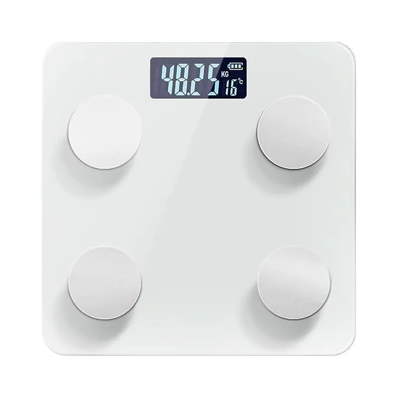 Body Composition Scale - Compact Rechargeable Portable Eco-Friendly Smart Scale with Bluetooth Sync, Multi-Index Scan, 1-Piece Design, Precise, Stable and Reliable Measurement for Home Daily Weight Tracking