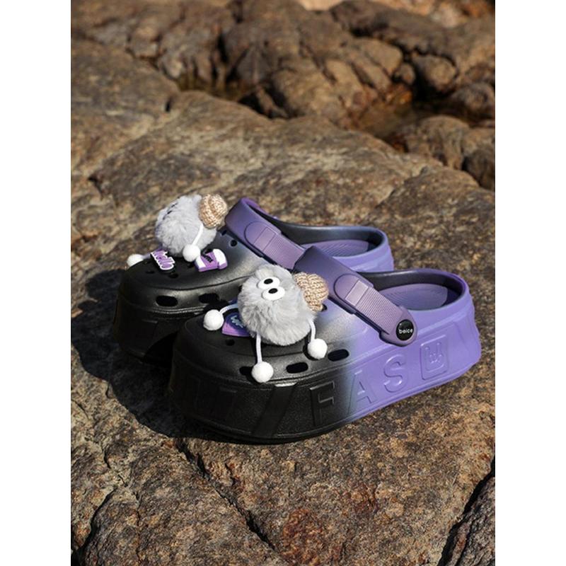 (New)Women's Cute Cartoon Design Clogs, Casual Comfortable Breathable Non-slip Clogs, Fashionable Shoes for Indoor & Outdoor Wear