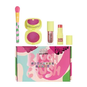 [Made by Mitchell] Bits & Bobs Collection – Hotwired Hearts Makeup Blush Bundle | Juicy Lifted Cheeks, Blush, Highlight & Balm Set, Face Makeup Set, Beauty Sets, Facial Makeup Set