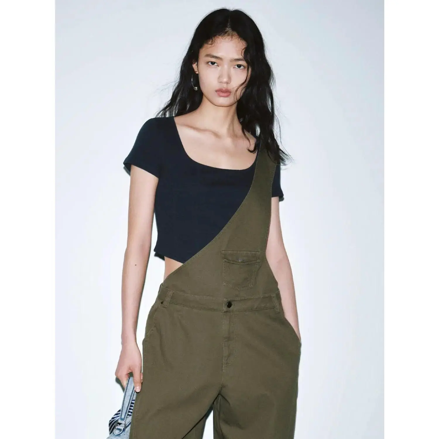 URBAN REVIVO One Strap Durable Casual Everyday Wear Overalls Jumpsuits
