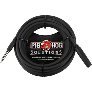 PHX14-25 1/4" TRSF to 1/4" TRSM Headphone Extension Cable, 25 Feet