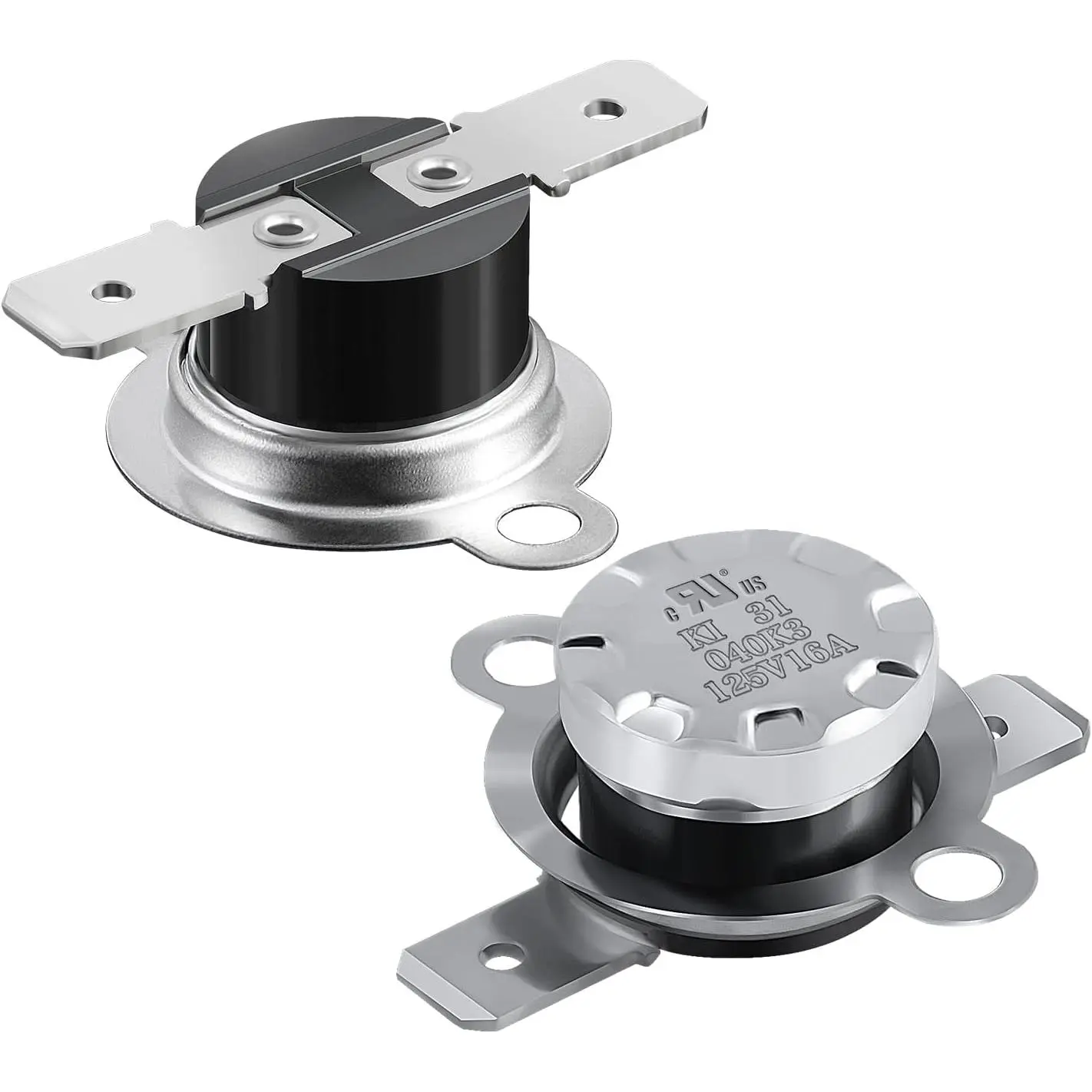 KSD301 UL/CUL Thermostat  40°C/104°F 125V 16A Auto Reset | Normally Open N.O Temperature Control for Cooling Fan,  Stove Blower,  Printer ,Thermal
