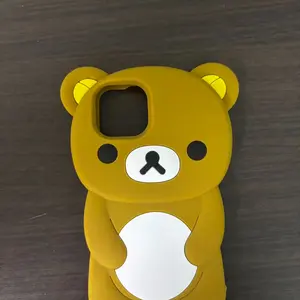 3D Rilakkuma Soft Silicone Protective Phone Case, Cute Cartoon Cover for iPhone 16/15/14/13/12/11 Pro, X, XS, XS Max, XR, 6/7/8 Plus, 4/4S, 5/5S and SE, Smartphone Casing, Fully Protected Shockproof Phone Accessory