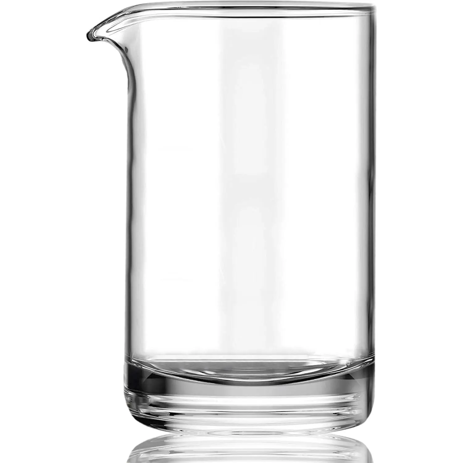 Cocktail Mixing Glass with Seamless and Handblown Construction - Old Fashioned Bar Mixer Glass - Plain Design