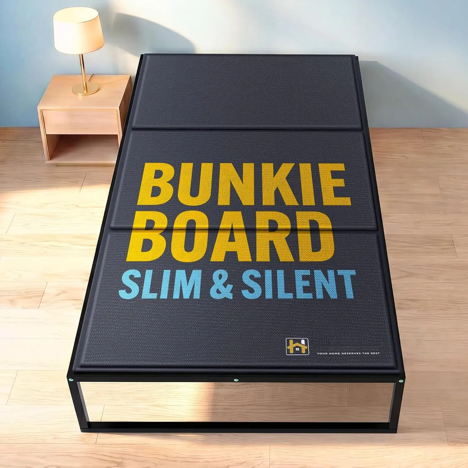 10mm  Size Bunkie Board (38" x 75") – Slim Low-Profile Mattress Support – Quiet, -Resistant, Lightweight Bed Board for Platform & Slatted Frames