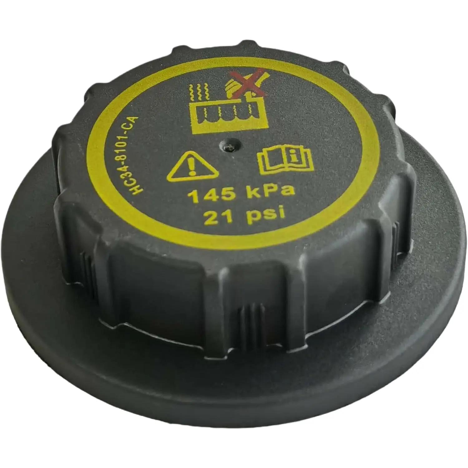 HC34-8101-CA 145KPa,21PSI Coolant Reservoir Cap Fit for  F250 | F350 F450 F550 2015-2019 Series Models