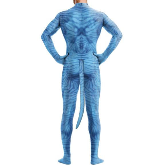 Avatar Halloween Costume For Adult Women Men  Avatar The Way of Water Tail Bodysuit Cosplay Alien Costume Birthday Party Clothes