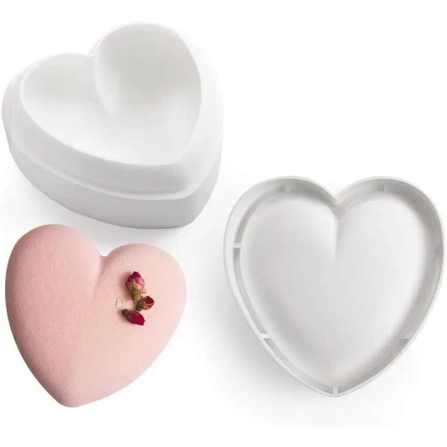 Silicone Mousse Cake Mold Trays Food Grade BPA Free Non Stick Baking Pan Suitable for Mousse Chocolate Brownie Cheesecake Jelly Ice Cream Fondant