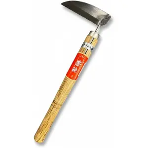 Hounen Miyawaki Nejiri Kama Weeder -  Weeding , Twisted Stainless Steel, 4.7 in (12 cm) , 13 in (33 cm)  Handle, Root Slicer for Garden Beds & Crabgrass,