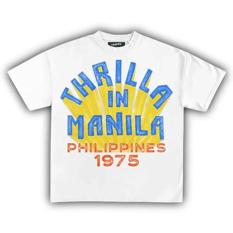 Vintage Manila Graphic T-Shirt, Philippines 1975 Retro Travel Tee, Y2K Streetwear Casual Short Sleeve Shirt, Oversized Unisex Summer Cotton Top, Nostalgic City Print Apparel