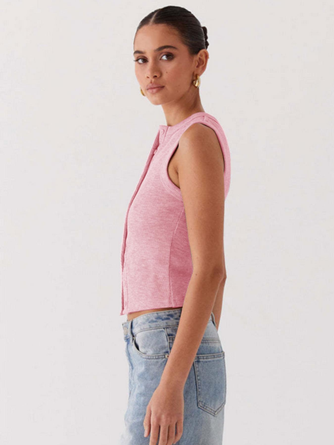 Women's Solid Color Detachable Chest Pad Sports Singlet, Breathable Comfortable Sleeveless Sports Top, Ladies Sportswear for Indoor Outdoor Wear, Athletic Style Activewear