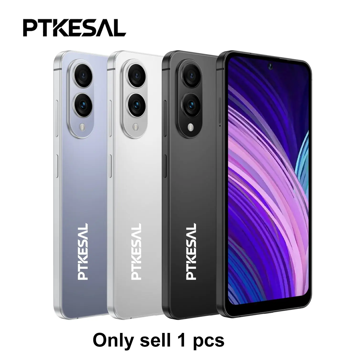 Ptkesal-S25 Edge Smart Android Phone, 4GB RAM + 32GB Storage, 7.2-Inch HD Screen, 4300mah Battery, Dual Sim, 4g Network, Android 12.0