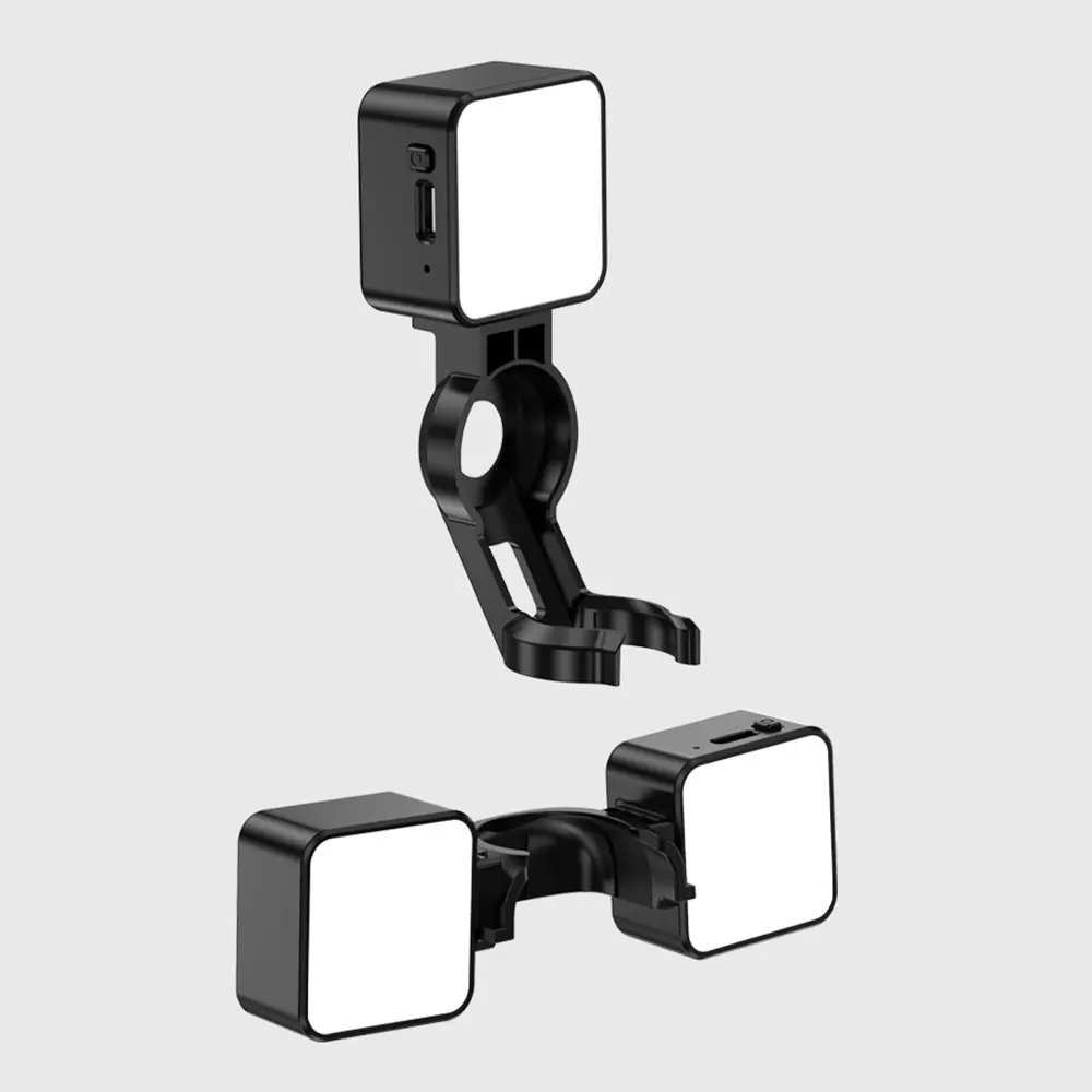 3in1 3Pcs Magnetic Auxiliary Light for DJI Osmo Pocket 3 & Xtra Muse Camera Accessories, Rechargeable Mini LED Fill Light w. Mount & Storage Bag, 3 Color Mode/Brightness Adjustable for Selfie Vlog Recording
