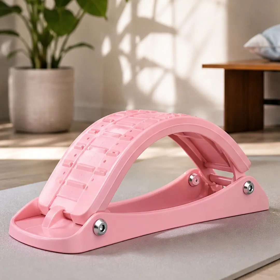 Spine Stretch Trainer with Ergonomic Steel Frame, Adjustable Home Gym Equipment for Posture Correction, Core Training & Smooth Crawling Simulation, At Home Gym Equipment, All Age Groups, Improve Spinal Flexibility, Workout, Gym Machines
