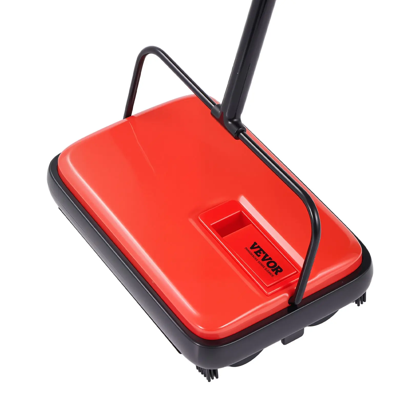 【Summerfinds】VEVOR Manual Carpet Sweeper, Handheld Floor Cleaner with Roller Brush, 300ml Easy-to-Empty Dustbin, 6.7" Width for Home & Office, Dust Pickup & Pet Hair Removal, Red Hand Tool