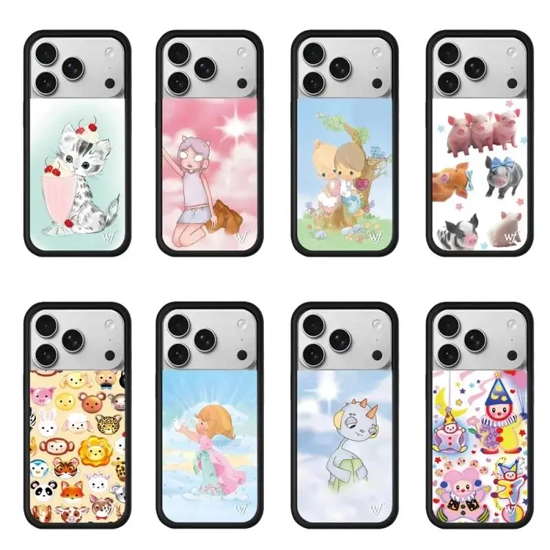 Wildflower Cherub Precious Moments 3D Protective Shell Phone Case for iPhone 12-17 Series, Multi-Model Fit for 13 14 15 16 Pro Max 16 Plus, Music Party Pig Design Mobile Phone Accessories, Iphone Series