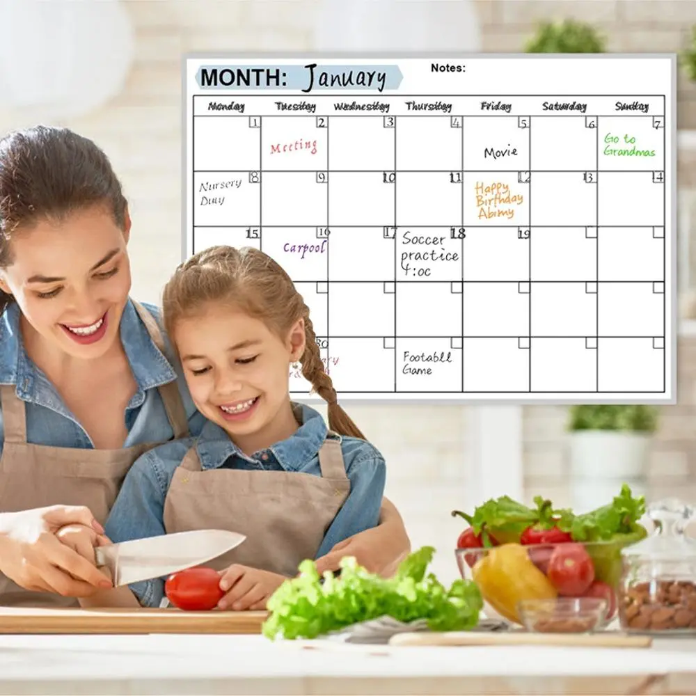 Magnetic refrigerator message board, easy to erase can be used repeatedly, strong magnetic attraction, to create a warm home corner.