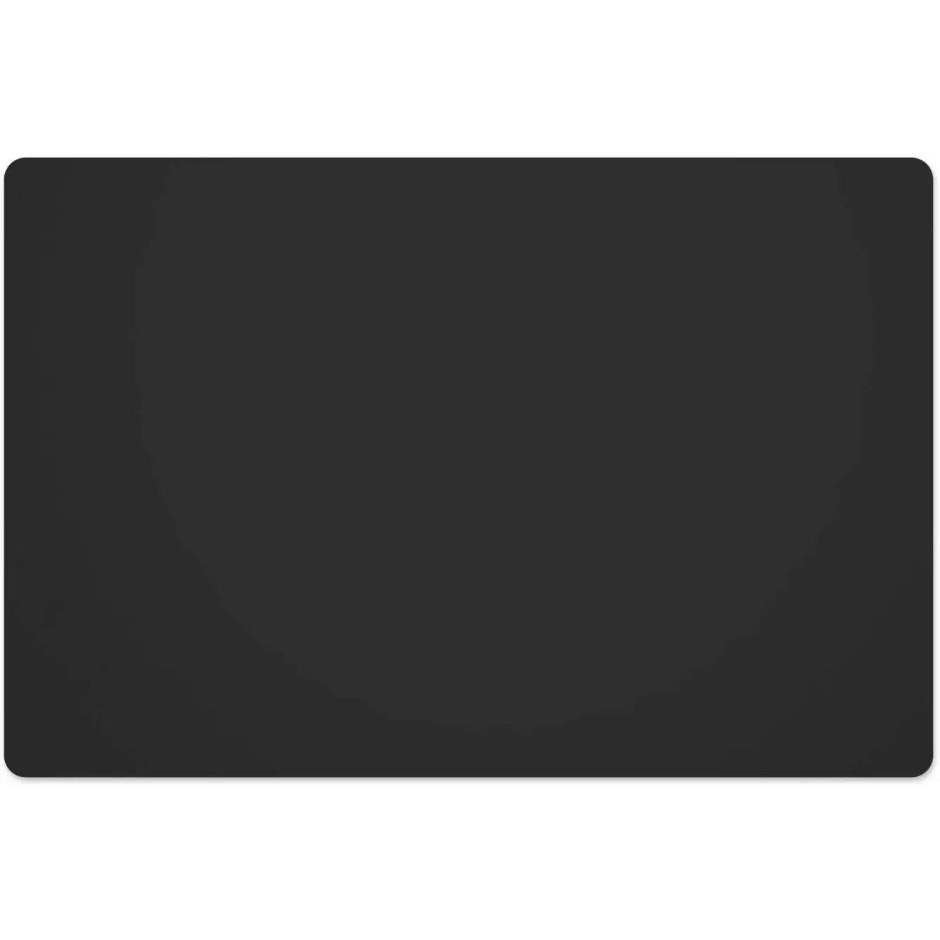 Food-Grade Silicone Rectangular Placemat (1 Pack, Black, 23.6"×15.7") - Non-Slip, Waterproof, Stain-Resistant, Heat-Resistant, Dishwasher-Safe Tableware, Portable, Lightweight, Stylish Countertop Protector for Dining, Coffee Use