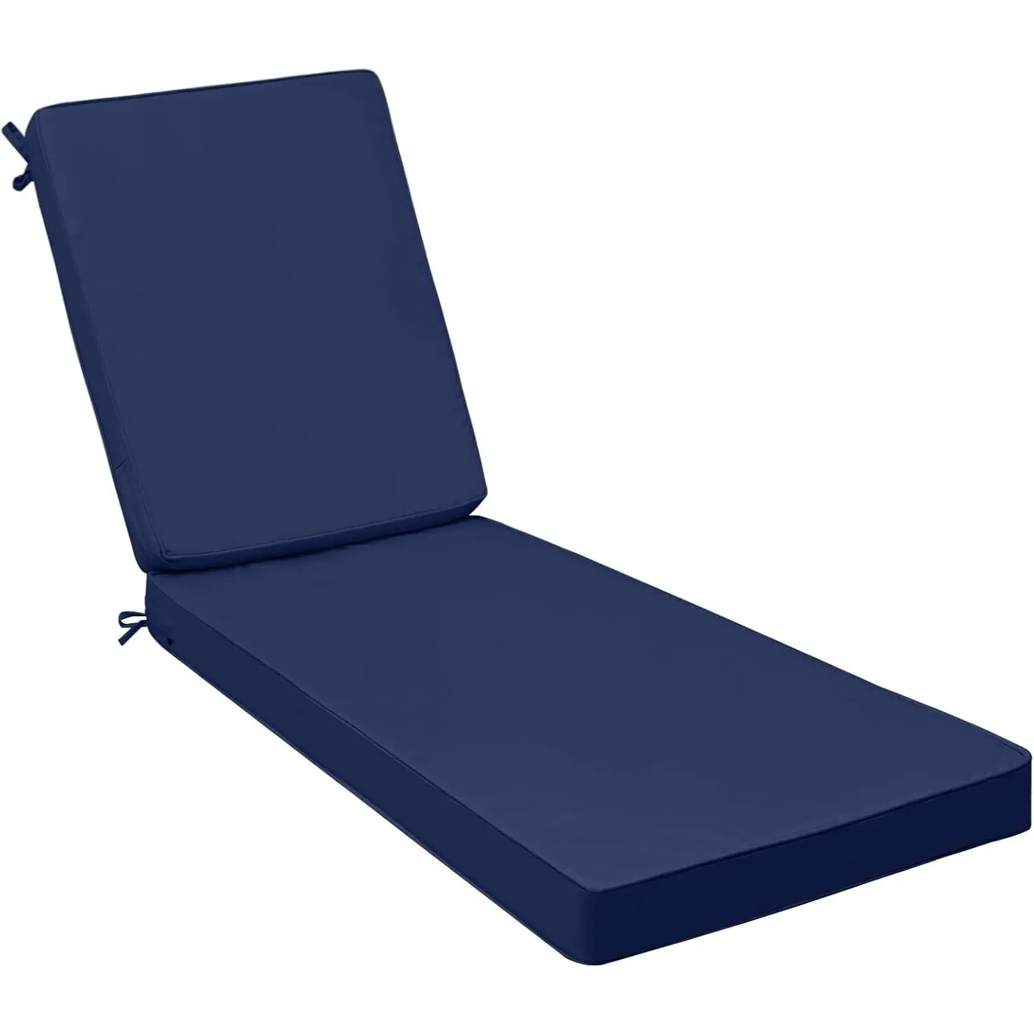 Outdoor Chaise Lounge Cushions - Fade Resistant Waterproof Patio Furniture Replacement, 72"x21"x3", Navy Blue, Comfortable Durable for Chaise Lounges
