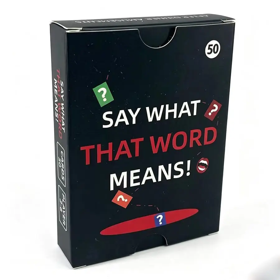 50 fun word-guessing multiplayer card games, cards to break the ice, unlock warm communication moments, strengthen relationships, suitable for dates, gatherings, parties, and special occasions, Family Fun Game