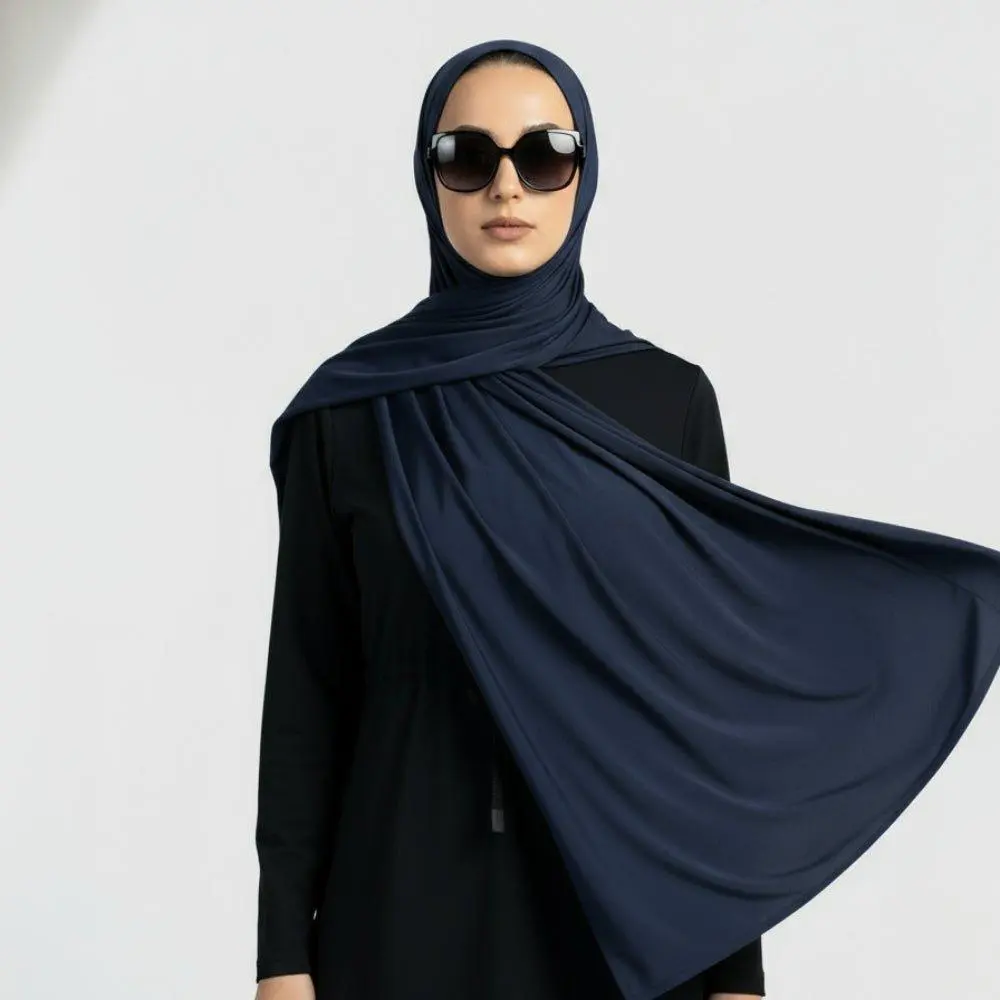 Premium Non-Slip Workout Hijab (MH196), Machine-Washable Modest Fashion Pashmina Scarf, Machine Wash