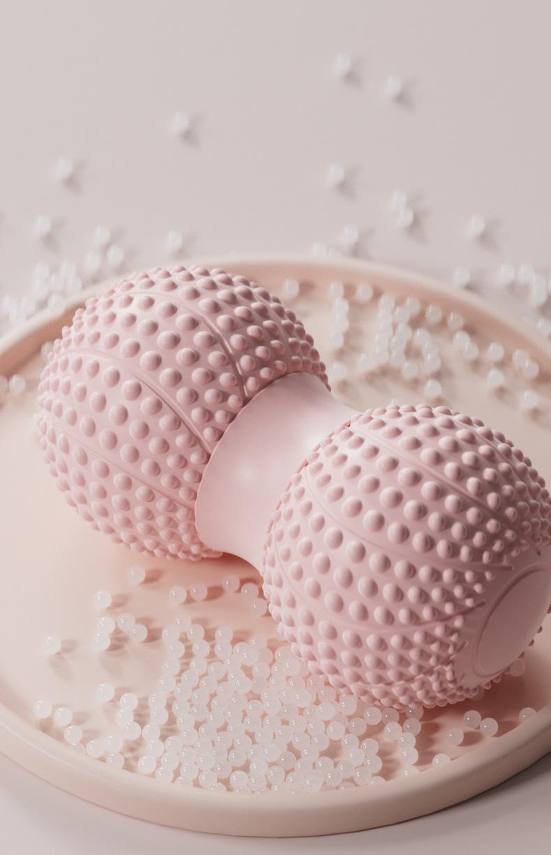 Fascia Peanut Ball for Foot Massage, Spine Muscle Relaxation, Double Ball for Hip, Back, and Leg Acupoint Stimulation, Yoga Massage Ball