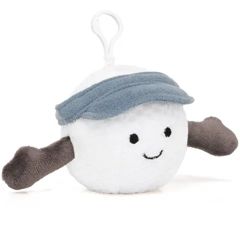 Golf Ball Plush Keychain for Bags & Car Keys, Soft & Cozy Accessory, Ideal Gift for Kids, Girls & Friends, Perfect for Daily Use, Soft Keychains