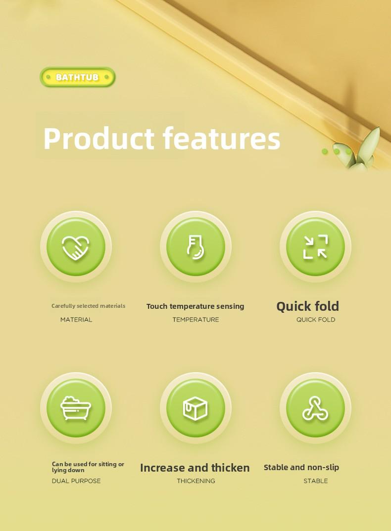 Must-Have Baby Essential!Collapsible Bath Tub for Sit & Lay Bathing