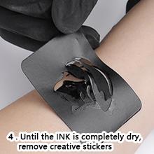 Temporary Tattoo Kit 8 Bottles Color Temporary DIY Tattoo Ink,105 Pcs Stencils Kit for Body Paint Fake Tattoos for Kids&Women (Black,Red,Green,Blue,Yellow,Purple,Brown,Orange) Water Proof Cosmetic