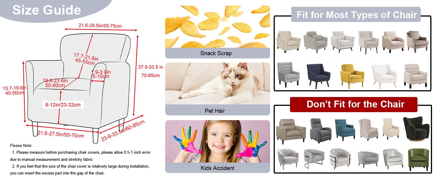 CRFATOP Stretch 1 Piece Chair Covers with Arms Printed Accent Chair Cover Armchair Flower Soft Banquet Armchair Covers Washable Chair Slipcovers for Living Room Office Reception Reading Sofa,02