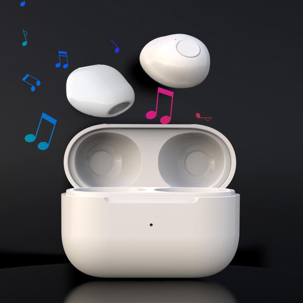 Mini Wireless Bluetooth TWS Headphones with Mic, In-Ear Earbuds for HD Calls, Sports, Gaming, Long Standby, Comfortable Sleep Headsets