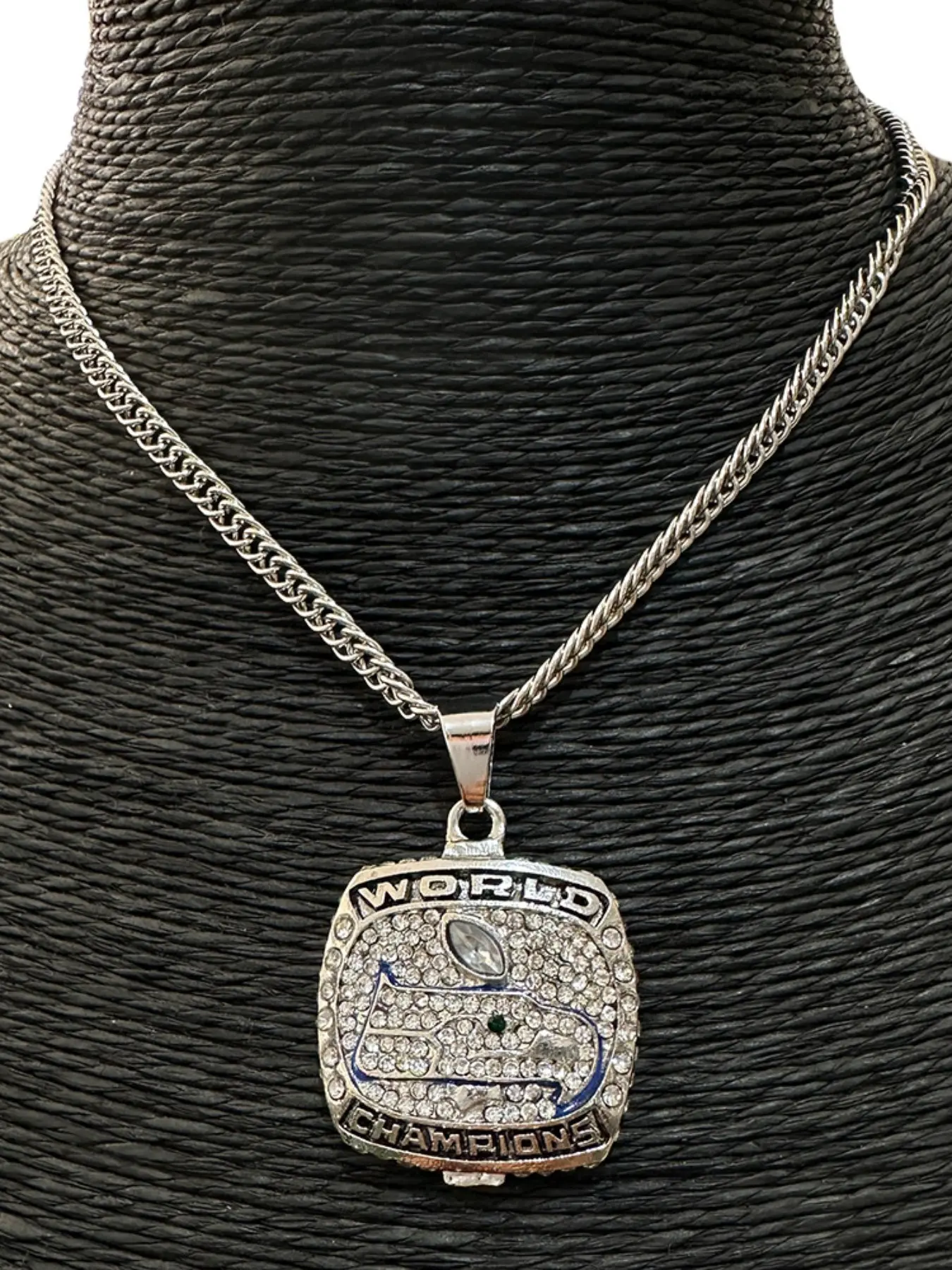 Championship Necklace Pendant Baseball Memorial Fan Gift, Sporty Style, Alloy Material, Plain Pattern, All Seasons Wear