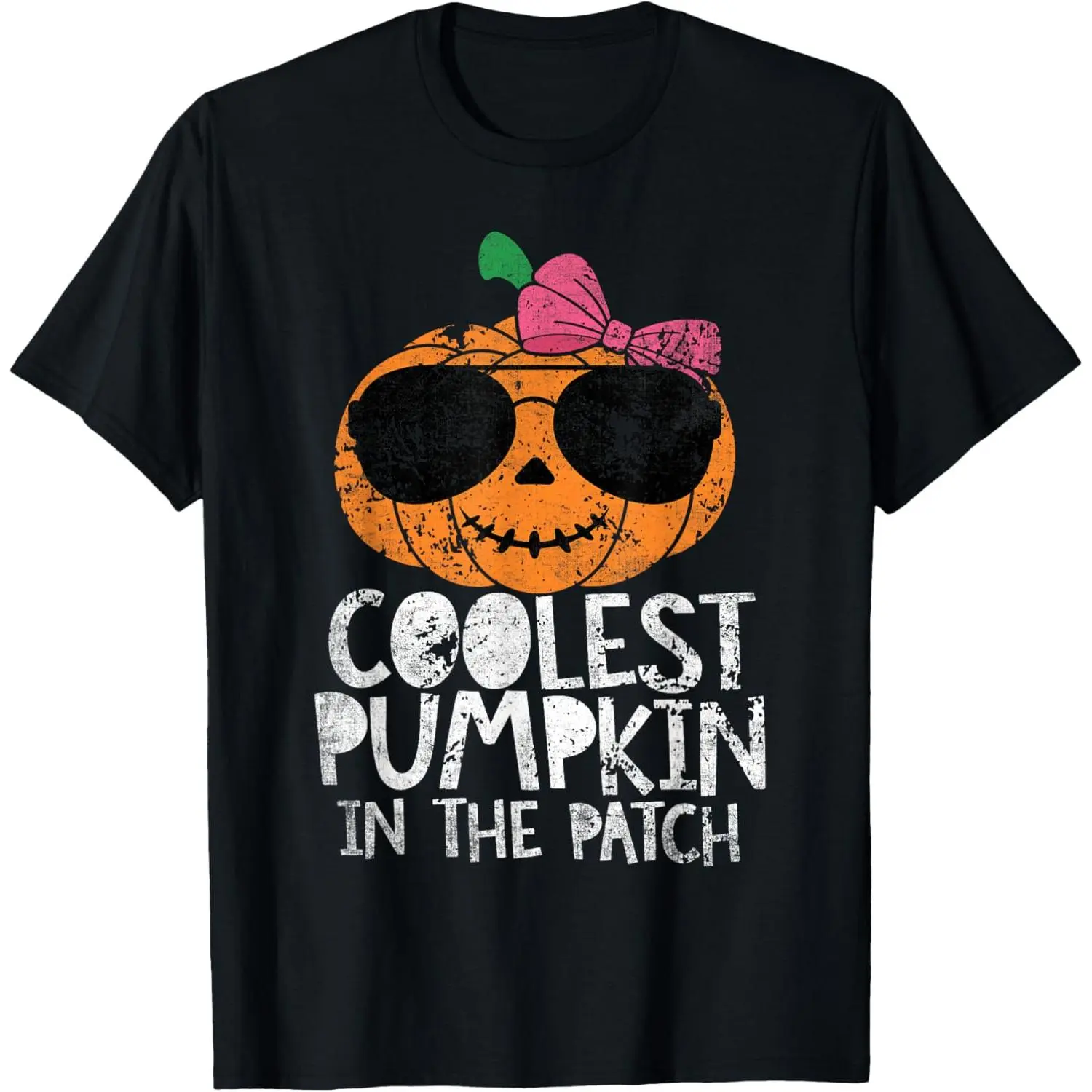 Kids Coolest Pumpkin in The Patch Halloween for Girls Teens T-Shirt