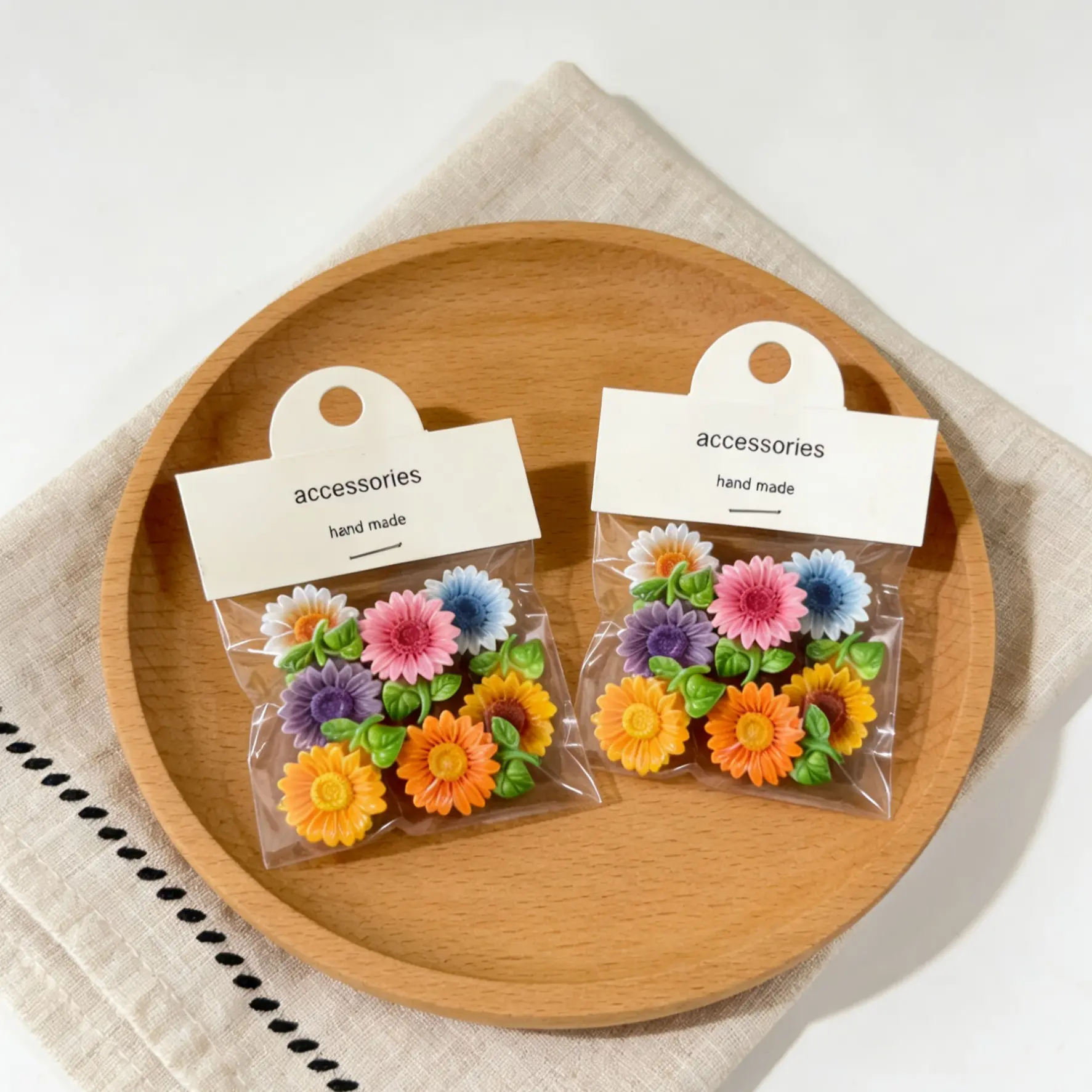 14pcs Sunflower Refrigerator Magnets, Cute Colorful Decorative Magnetic Tiles, 3D Sunflower Magnet Set for Office Kitchen Cabinet Home Decoration