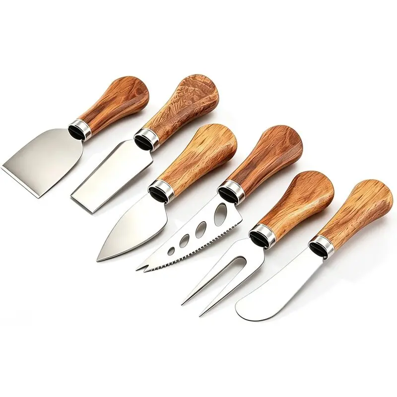 Charcuterie Boards Accessories Spreader Knife Set Cheese Butter with Wooden Handles Mini Serving Tongs Spoons Forks for party Wedding Christmas