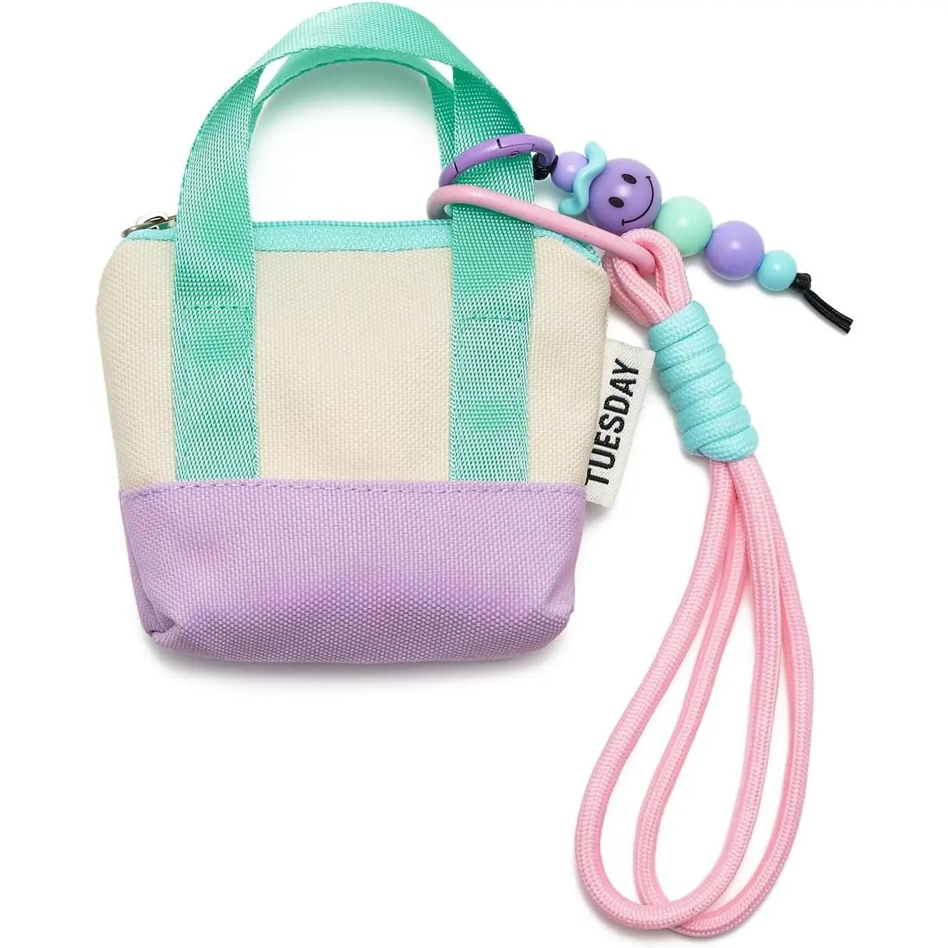 Dopamine Mini Backpack  for Women,Small Change Pouch  Purse Zipper with Key Headset Bag( Beige)
