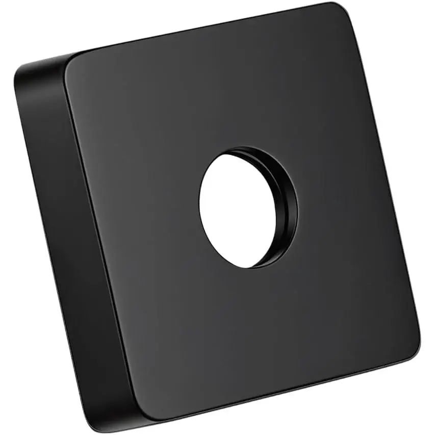 Shower Arm Flange 2.5" in Outer Diameter  Shower  Arm Escutcheon Plate Suitable for  Brands Shower  Arms, Matte Black