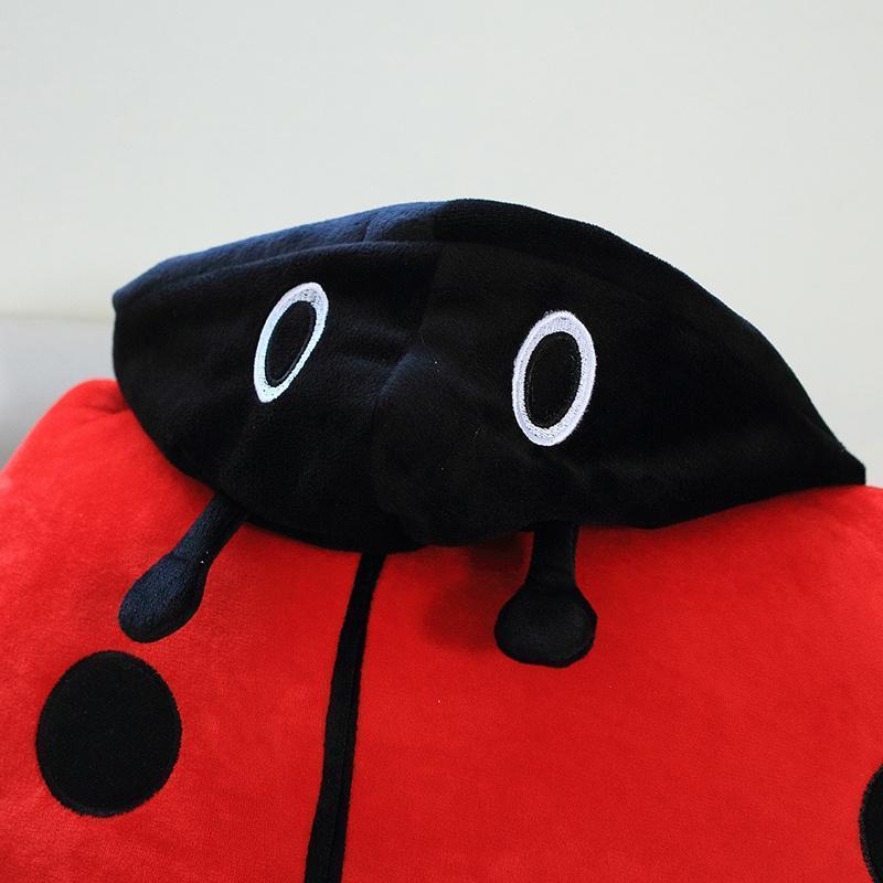 Hot Sale Interesting Wearable Ladybug Shell Funny Party Cosplay Doll Stuffed Soft Plush Sleeping Pillow Bed Cushion Game Gift