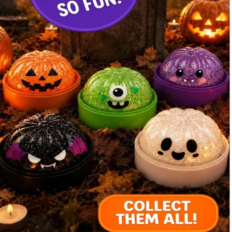 Halloween Stress Relief Baozi Squeeze Fidget Toy, Fun Interactive Game for Kids, Perfect Gift for Halloween Parties, Durable and Safe Design