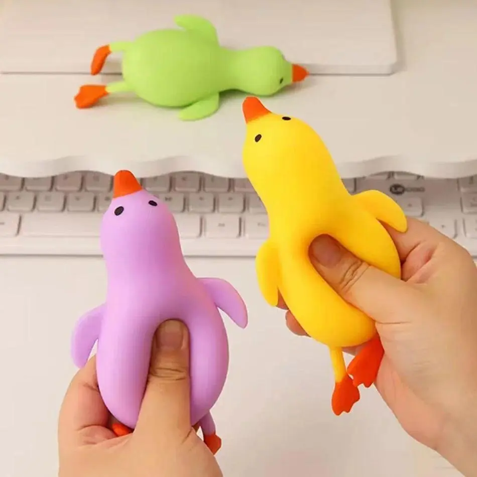 Hot sale Colorful Duck Squeeze Toy Soft Cute Animal Stress Relief Decompression Stretch Toy for Adults And Children Gift, Giant Duck Squishy Stress Relief Toys, Squeezy Stress Relief Toys