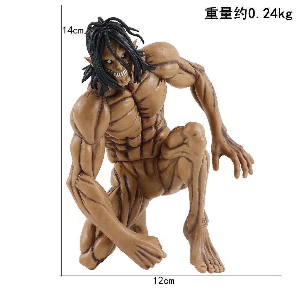 Attack On Titan Eren Jaeger Colossus Form Articulated Action Figure Model Kit Boy Collectible Desktop Ornaments Decor Toys Gifts