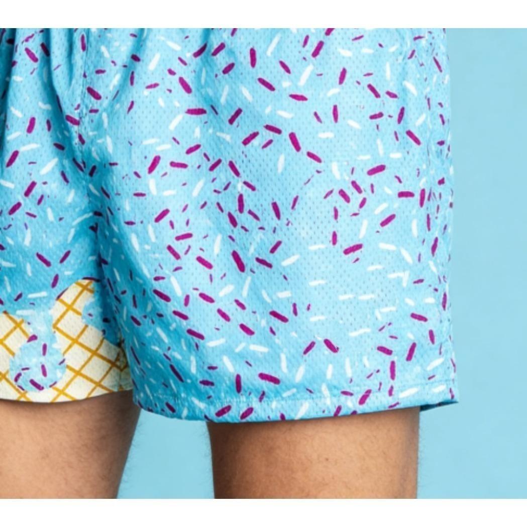 Baseball Lifestyle Beach Shorts Unisex 101-Strawberry High Quality Breathable Lightweight IceC-ream Mesh Bottoms Casual Outdoor Summer Streetwear Trendy Cool Comfort