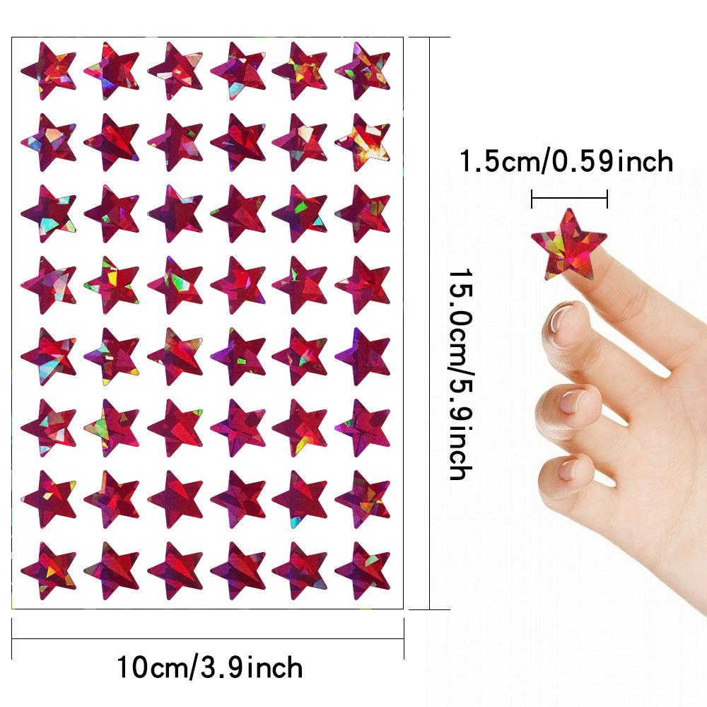 Teacher Reward Stickers Set, 30 Sheets Star Heart Round Design, Perfect for Classroom Home School Behavior Incentive Charts
