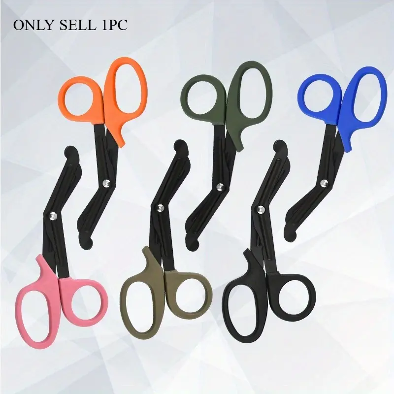 1pc Medical Scissors Heavy Duty Survive Paramedic Medical Rescue Scissor Trauma Gauze Tactical First Aid Shear Trauma Shears Survival Rescue Versatile Metal Shears