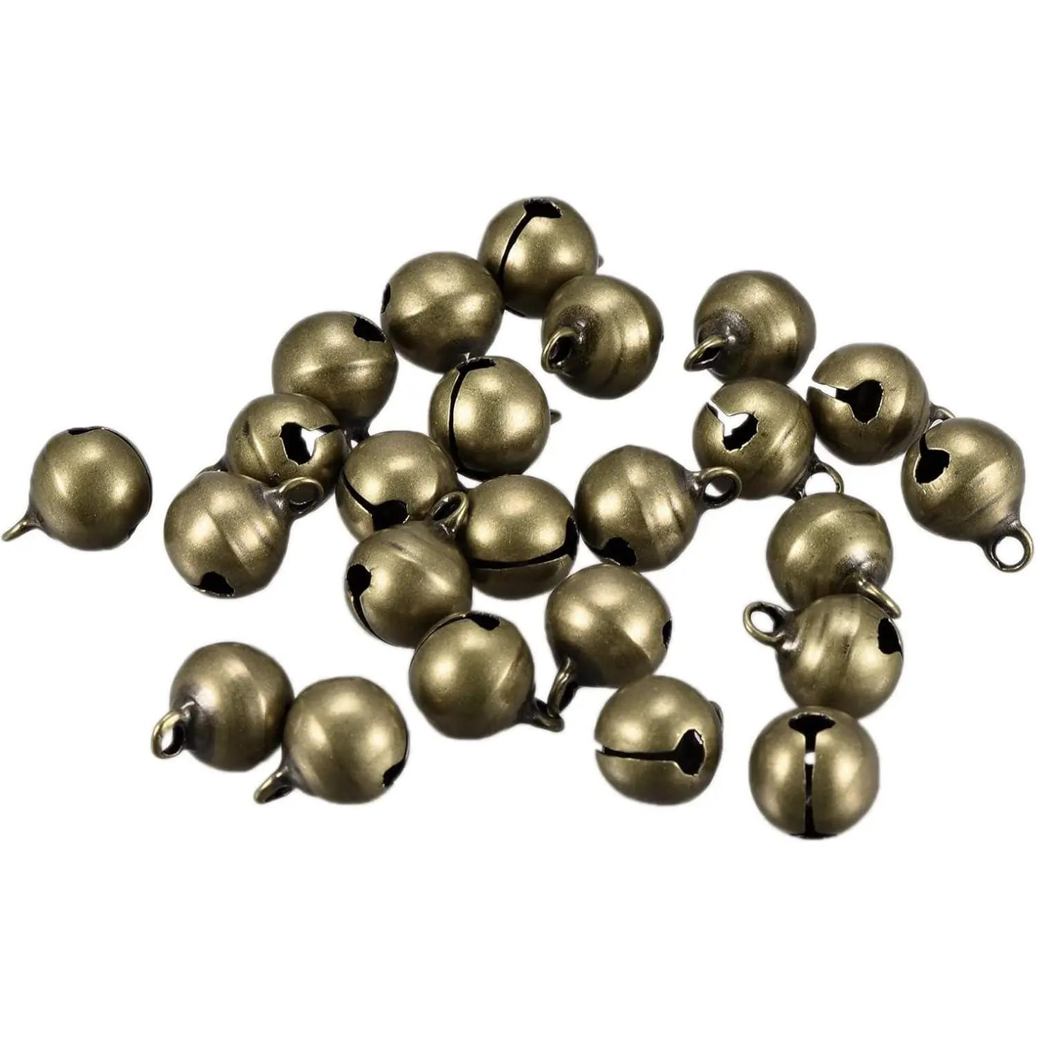 150pcs 10mm 1/4 inch Mini Vintage Bronze Bells for DIY Crafts Bracelet Hanging Christmas Tree Decoration Craft Supplies
