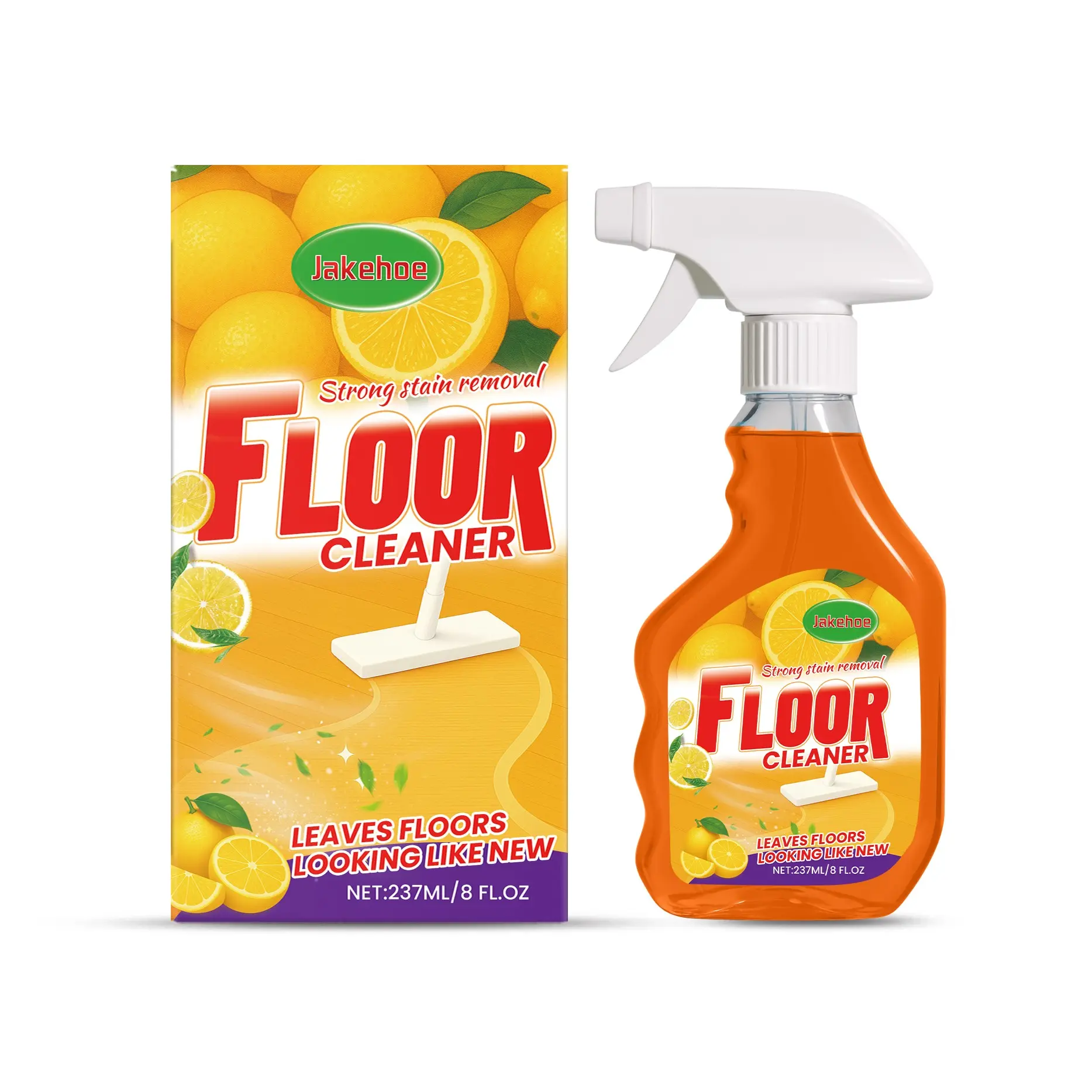 Multi-Surface Floor Cleaner Spray – Citrus Scent Degreaser & Effective Stain Removal Stain Remover, Stain Cleaning Spray, Water Softener for Tile & Hardwood Floors, Home Use