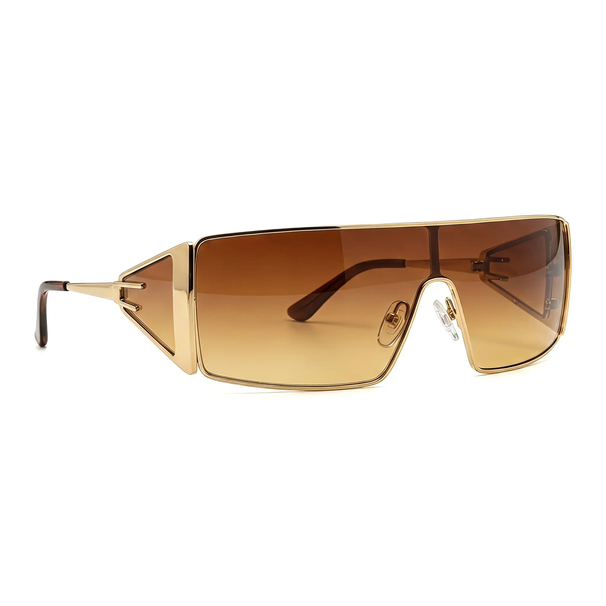 Chic Street Style Square Sunglasses For Ladies, UV400 Harmful Ray Blocking Eyewear Featuring Exquisite Metal Frame, Distinctive Shape All-Match Daily Sun Shades Suitable For Outdoor Activities, Shopping Tours, Party Gatherings And Creating Personalized Fa