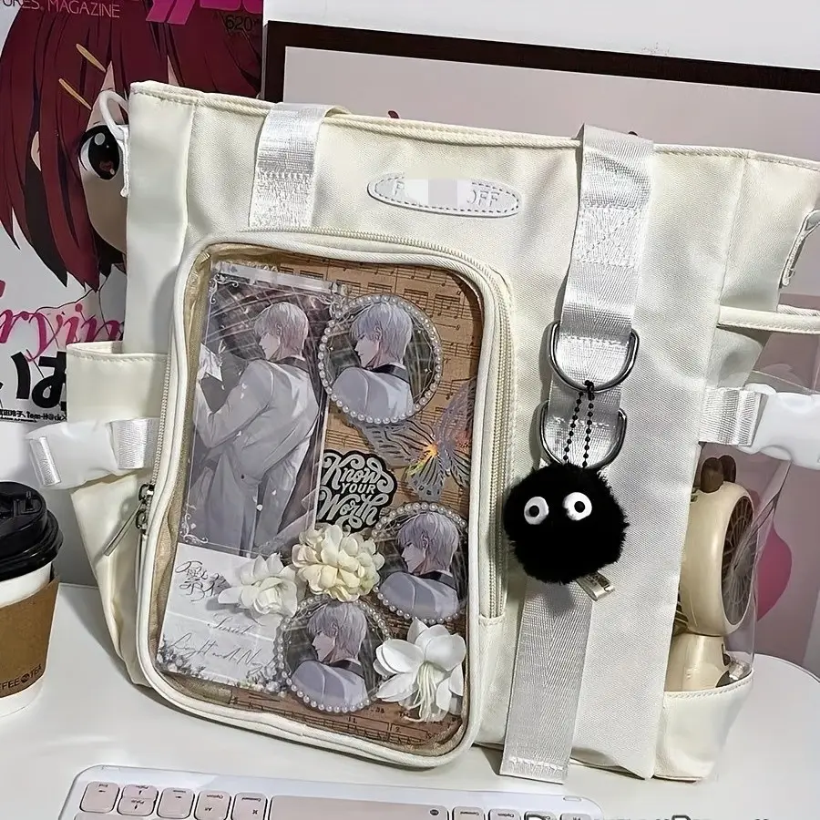 Anime Merchandise Storage Display Bag, Keychain Doll Showcase Bag, Backpack, Shoulder Bag, Fun Casual Bag, Perfect for Collectors
