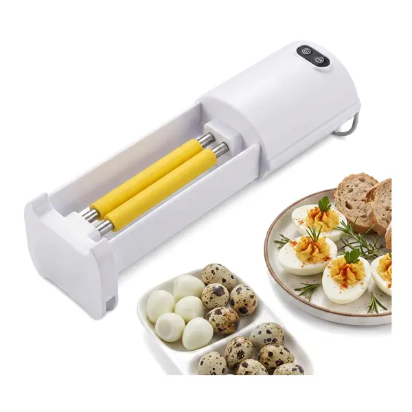 Quail Egg Sheller — suitable for shelling cooked quail eggs; quick, time-saving, and preserves intact quail eggs.